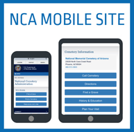 NCA Mobile Site on mobile phone and tablet