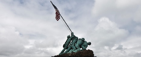 Iwo Jima War Memorial aboard Marine Corps Base Hawaii, Kaneohe Bay.