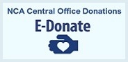 NCA Office Donations. E Donate badge.