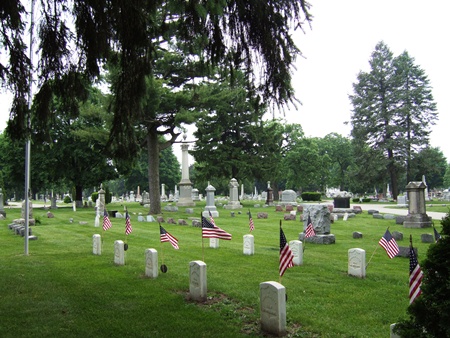 The Mound Cemetery Soldiers' Lot in Racine, Wis.