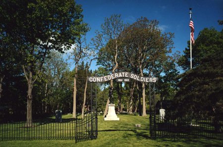 The Confederate Stockade Cemetery in Ohio.