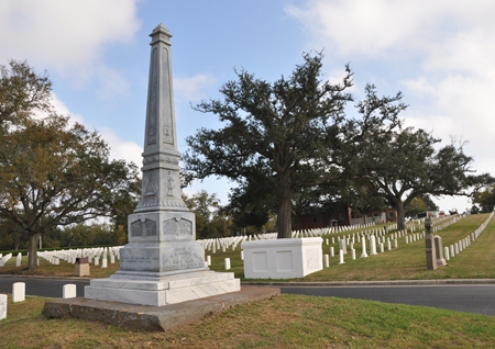 Marine Guard of the Navy Yard Monument at Barrancas National Cemetery.