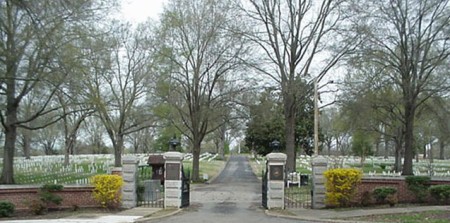 Entrance gate at Corinth National Cemetery.