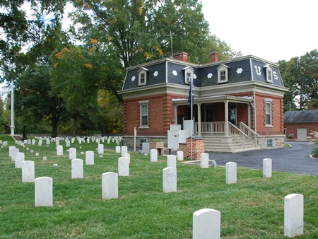 Superintendant's lodge at Glendale National Cemetery.
