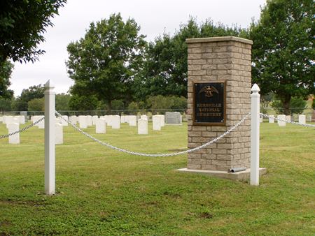 Entrance gate at Kerrville National Cemetery.