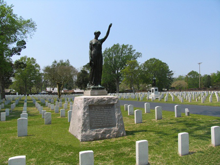 Rhode Island Monument at New Bern National Cemetery.