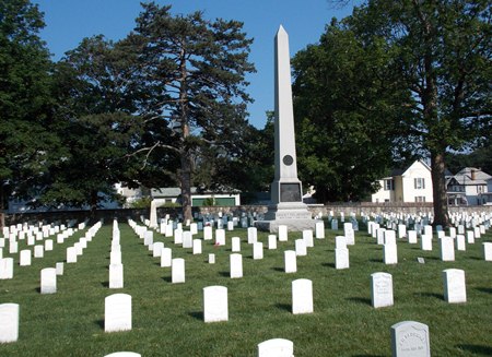 The 114th New York Volunteer Infantry Monument at Winchester National Cemetery.