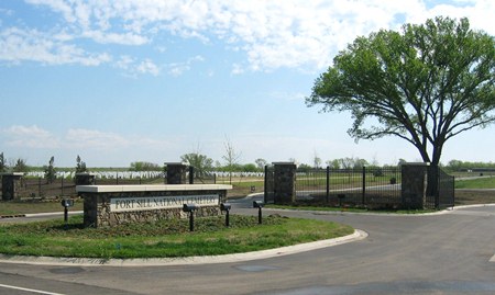 Entrance gate at Fort Sill National Cemetery.