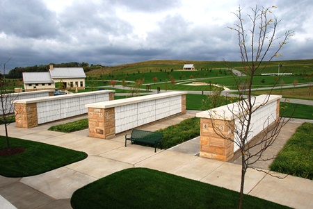 Columbaria at the National Cemetery of the Alleghenies.