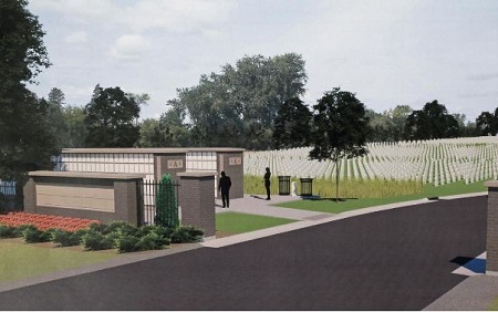 Artist concept image for Fargo National Cemetery.