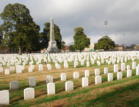 The Union Soldiers' Monument at Hampton National Cemetery.