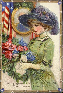 Early Decoration Day postcards by Brundage, ca.1910